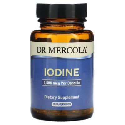 Dr. Mercola, Iodine, 1,500 mcg, 90 Capsules / Йод | Аптека | V4.Ru: Маркетплейс