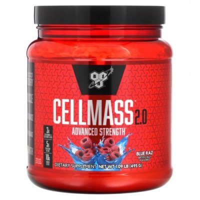 BSN, Cellmass 2.0, улучшенная сила действия, со вкусом голубой малины, 495 г (1,09 фунта) / Смеси с креатином | Аптека | V4.Ru: Маркетплейс