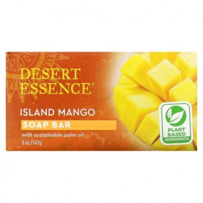 Desert Essence, Soap Bar, Island Mango, 142 г (5 унций) / Кусковое мыло | Аптека | V4.Ru: Маркетплейс