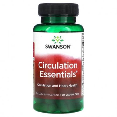 Swanson, Circulation Essentials, 60 растительных капсул / Препараты на основе трав | Аптека | V4.Ru: Маркетплейс