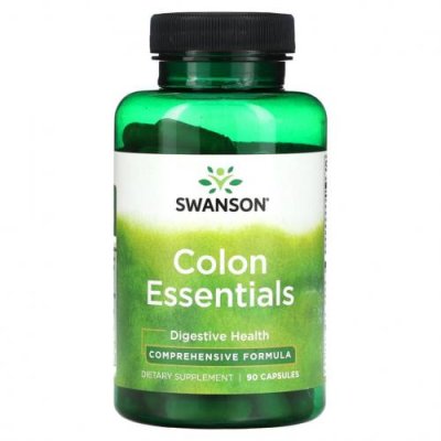 Swanson, Colon Essentials, 90 капсул / Система пищеварения | Аптека | V4.Ru: Маркетплейс