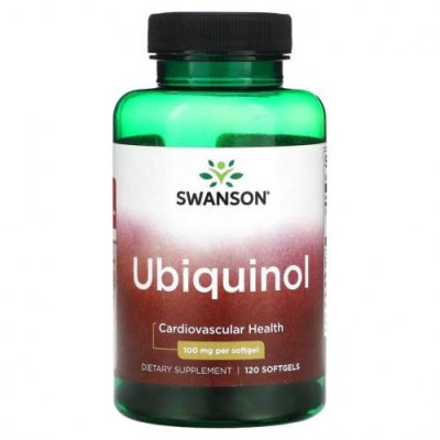 Swanson, Убихинол, 100 мг, 120 мягких таблеток / Ubiquinol, CoQ10 | Аптека | V4.Ru: Маркетплейс