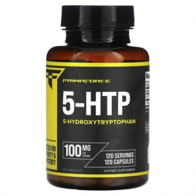 Primaforce, 5-HTP, 100 мг, 120 капсул / 5-HTP (гидрокситриптофан) | Аптека | V4.Ru: Маркетплейс