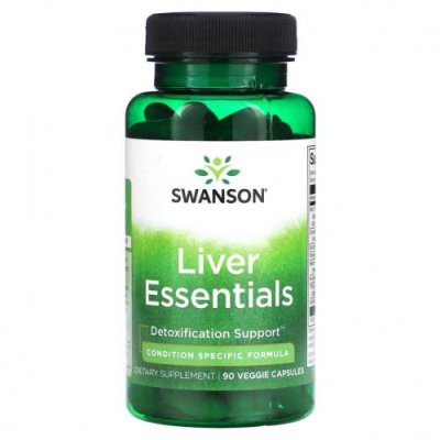 Swanson, Liver Essentials, 90 растительных капсул / Препараты на основе трав | Аптека | V4.Ru: Маркетплейс