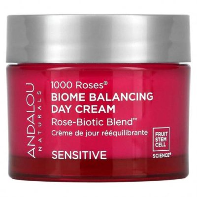 Andalou Naturals, 1000 Roses, дневной балансирующий крем Biome, для чувствительной кожи, 50 г (17 унций) / Дневные увлажняющие средства и кремы | Аптека | V4.Ru: Маркетплейс