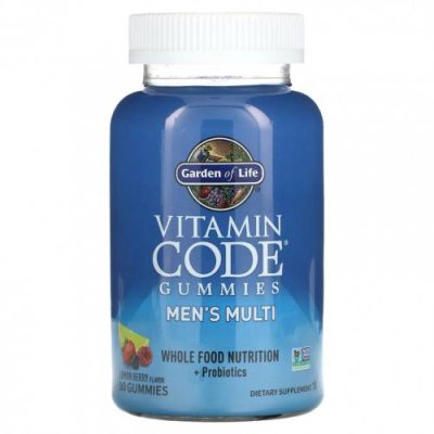 Garden of Life, Vitamin Code, жевательные мармеладки, мультивитамины для мужчин, лимон и ягоды, 90 жевательных таблеток / Мужские мультивитамины | Аптека | V4.Ru: Маркетплейс