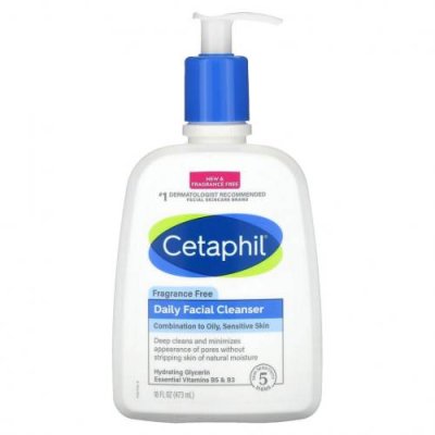 Cetaphil, Ежедневное очищающее средство для лица, без отдушек, 473 мл (16 жидк. Унций) / Очищающие средства для лица | Аптека | V4.Ru: Маркетплейс