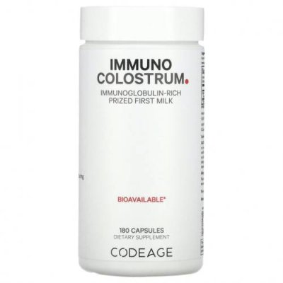 Codeage, Immuno Colostrum, 180 капсул / Молозиво | Аптека | V4.Ru: Маркетплейс