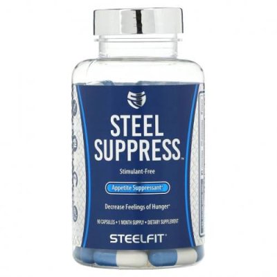 SteelFit, Steel Suppressant, средство для подавления аппетита, 90 капсул / Подавитель аппетита | Аптека | V4.Ru: Маркетплейс