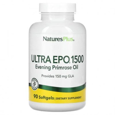 NaturesPlus, Ultra EPO 1500, масло примулы вечерней, 90 мягких таблеток / Масло ослинника | Аптека | V4.Ru: Маркетплейс