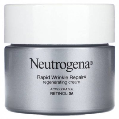 Neutrogena, Rapid Wrinkle Repair, восстанавливающий крем с ретинолом, без отдушек, 48 г (1,7 унции) / Увлажняющие средства для лица | Аптека | V4.Ru: Маркетплейс