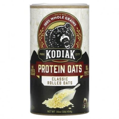 Kodiak Cakes, Protein Oats, классические овсяные хлопья, 454 г (16 унций) / Овес, овсяные хлопья | Аптека | V4.Ru: Маркетплейс