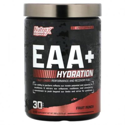 Nutrex Research, EAA + Hydration, фруктовый пунш, 390 г (13,75 унции) / Незаменимые аминокислоты | Аптека | V4.Ru: Маркетплейс