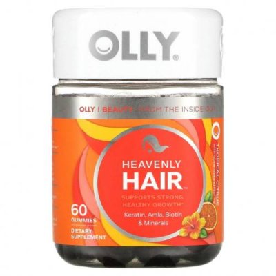 OLLY, Heavenly Hair, тропический цитрус, 60 жевательных таблеток / Препараты для волос, кожи и ногтей | Аптека | V4.Ru: Маркетплейс