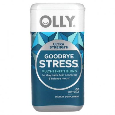 OLLY, Goodbye Stress, 60 мягких таблеток / Ашваганда | Аптека | V4.Ru: Маркетплейс