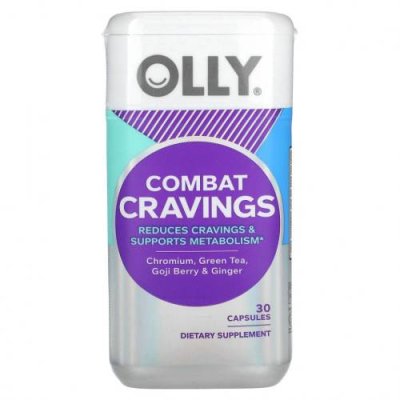 OLLY, Combat Cravings`` 30 капсул / Хром | Аптека | V4.Ru: Маркетплейс