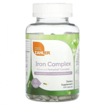 Zahler, Iron Complex, 250 капсул / Железо | Аптека | V4.Ru: Маркетплейс