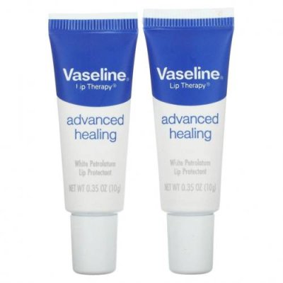 Vaseline, Lip Therapy, улучшенное заживление, 2 тюбика, 10 г (0,35 унции) / Бальзам для губ | Аптека | V4.Ru: Маркетплейс