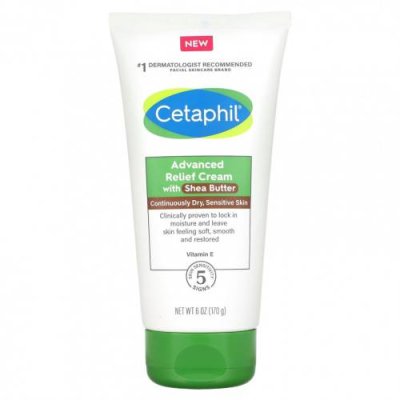 Cetaphil, Улучшенный успокаивающий крем с маслом ши, 6 унций (170 г) / Масло ши | Аптека | V4.Ru: Маркетплейс