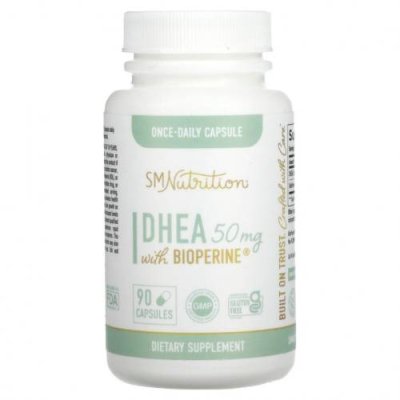 SMNutrition, DHEA with Bioperine , 50 mg , 90 Capsules / DHEA | Аптека | V4.Ru: Маркетплейс