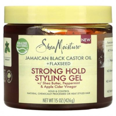 SheaMoisture, Гель для укладки волос сильной фиксации, масло ши, перечная мята и яблочный уксус, 426 г (15 унций) / Средства для укладки волос | Аптека | V4.Ru: Маркетплейс