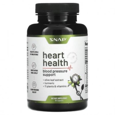 Snap Supplements, Heart Health`` 90 капсул / Препараты на основе трав | Аптека | V4.Ru: Маркетплейс