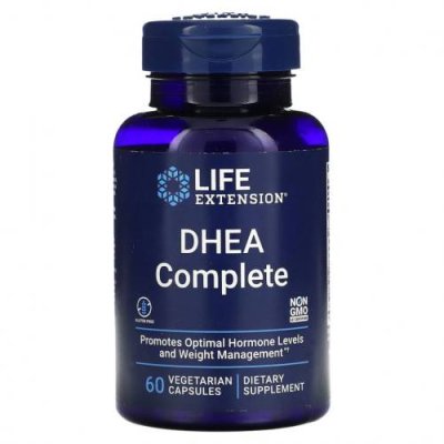 Life Extension, DHEA Complete, 60 вегетарианских капсул / DHEA | Аптека | V4.Ru: Маркетплейс