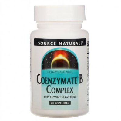 Source Naturals, комплекс ферментированных витаминов группы B, со вкусом перечной мяты, 60 таблеток для рассасывания / Комплекс витаминов группы B | Аптека | V4.Ru: Маркетплейс