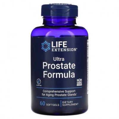 Life Extension, Ultra Prostate Formula, ультра формула для мужского здоровья, 60 капсул / Предстательная железа | Аптека | V4.Ru: Маркетплейс