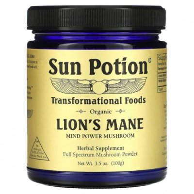 Sun Potion, Органический ежовик гребенчатый, 100 г (3,5 унции) / Ежовик гребенчатый | Аптека | V4.Ru: Маркетплейс