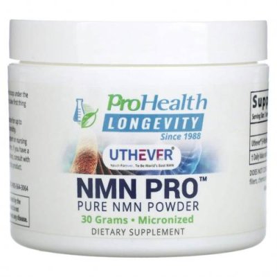 ProHealth Longevity, NMN Pro, чистый порошок NMN, 30 г / Никотинамидмононуклеотид (NMN) | Аптека | V4.Ru: Маркетплейс