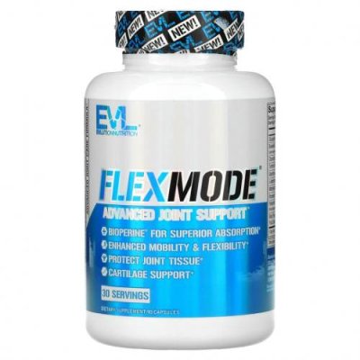 EVLution Nutrition, FlexMode, улучшенная поддержка суставов, 90 капсул / Препараты с глюкозамином | Аптека | V4.Ru: Маркетплейс