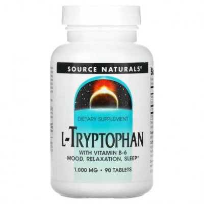 Source Naturals, L-триптофан, 1000 мг, 90 таблеток / L-триптофан | Аптека | V4.Ru: Маркетплейс