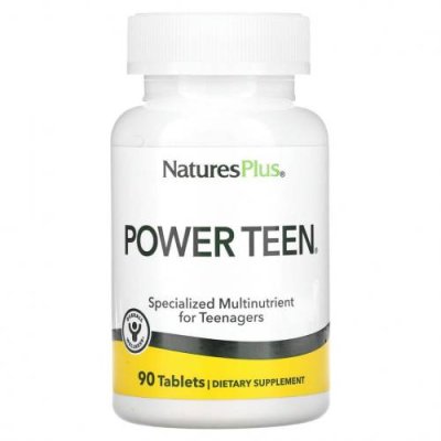 NaturesPlus, Source of Life, Power Teen, питательная добавка для подростков, 90 таблеток / Детские мультивитамины | Аптека | V4.Ru: Маркетплейс