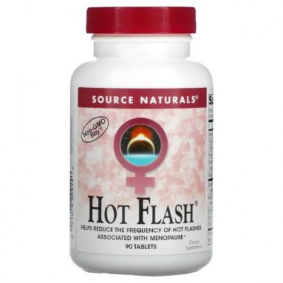 Source Naturals, Hot Flash, 90 таблеток / Женское здоровье | Аптека | V4.Ru: Маркетплейс