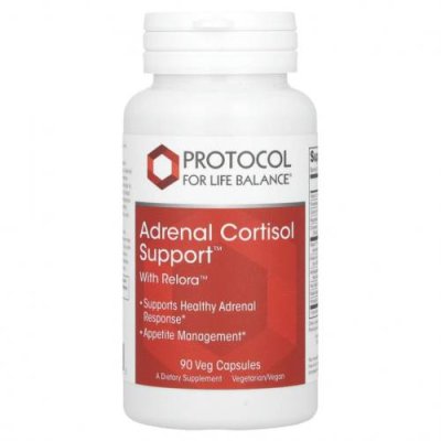 Protocol for Life Balance, Adrenal Cortisol Support с Relora, препарат для поддержки надпочечников, 90 растительных капсул / Подавитель аппетита | Аптека | V4.Ru: Маркетплейс