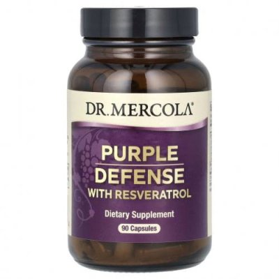 Dr. Mercola, Purple Defense with Resveratrol, 90 Capsules / Антиоксидантные формулы | Аптека | V4.Ru: Маркетплейс