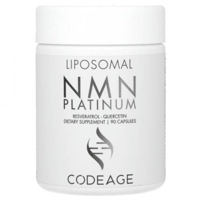 Codeage, Liposomal NMN, ресвератрол, кверцетин, 90 капсул / Никотинамидмононуклеотид (NMN) | Аптека | V4.Ru: Маркетплейс