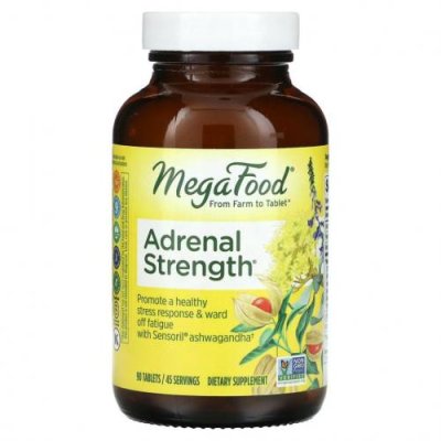 MegaFood, Adrenal Strength, 90 таблеток / Адаптогены | Аптека | V4.Ru: Маркетплейс