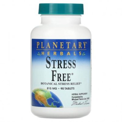 Planetary Herbals, Stress Free, ботаническое средство для снятия стресса, 810 мг, 90 таблеток / Препараты на основе трав | Аптека | V4.Ru: Маркетплейс