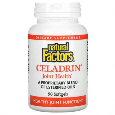 Natural Factors, Celadrin, для здоровья суставов, 90 капсул / Celadrin | Аптека | V4.Ru: Маркетплейс