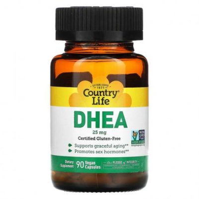 Country Life, DHEA, 25 mg, 90 Vegetarian Capsules / DHEA | Аптека | V4.Ru: Маркетплейс