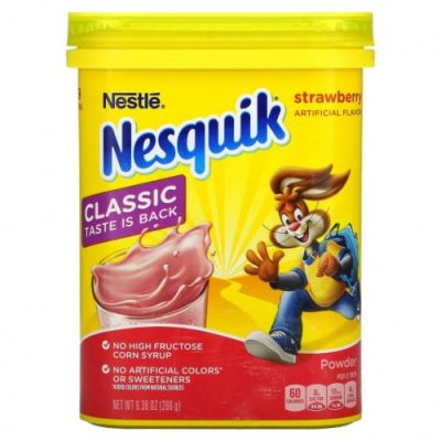 Nesquik, Nestle, порошок, клубника, 266 г (9,38 унции) / Напитки | Аптека | V4.Ru: Маркетплейс