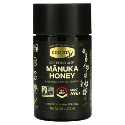 Comvita, Manuka Honey, Certified UMF 18+, MGO 696+, 250 г (8,8 унции) / Мед манука | Аптека | V4.Ru: Маркетплейс