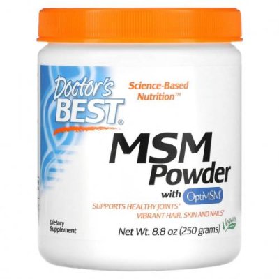 Doctor's Best, порошок МСМ с OptiMSM, 250 г (8,8 унции) / MSM | Аптека | V4.Ru: Маркетплейс