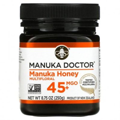 Manuka Doctor, мед манука из разнотравья, MGO 45+, 250 г (8,75 унции) / Мед манука | Аптека | V4.Ru: Маркетплейс