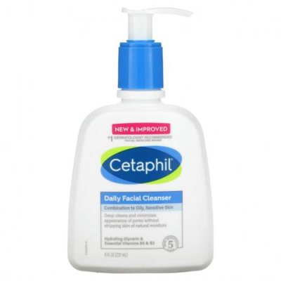 Cetaphil, Ежедневное очищающее средство для лица, 237 мл (8 жидк. Унций) / Очищающие средства для лица | Аптека | V4.Ru: Маркетплейс