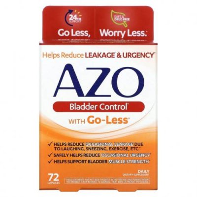 Azo, Bladder Control с Go-Less, 72 капсулы / Женское здоровье | Аптека | V4.Ru: Маркетплейс