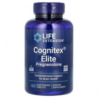 Life Extension, Прегненолон Elite Cognitex, 60 вегетарианских таблеток / Прегненолон | Аптека | V4.Ru: Маркетплейс