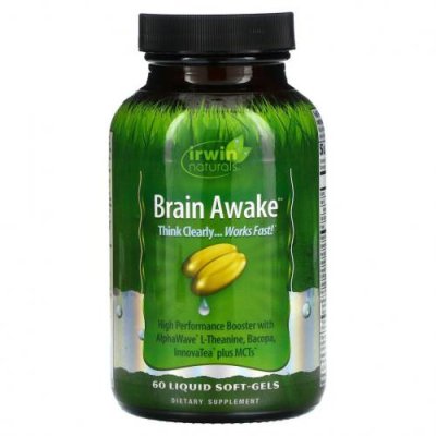 Irwin Naturals, Brain Awake, 60 жидких гелевых капсул / Препараты для памяти и когнитивных функций | Аптека | V4.Ru: Маркетплейс